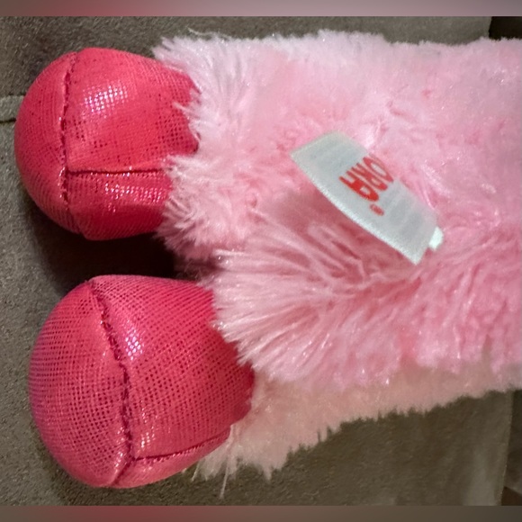 Justice Girls 10” Pink Fluffy Unicorn Plush Stuffed Animal Sparkly Horn Wings - Picture 12 of 16